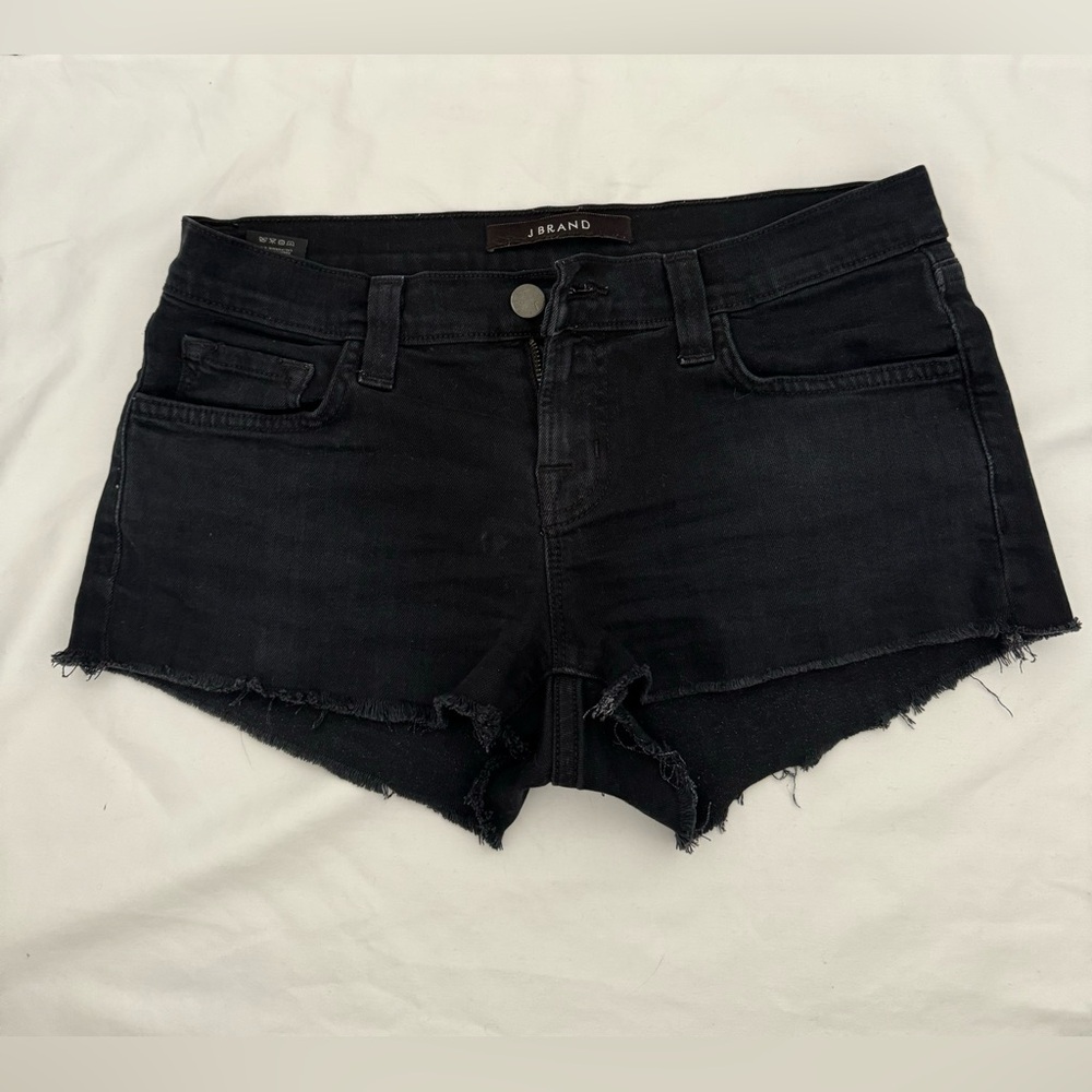 J Brand denim black shorts size 24